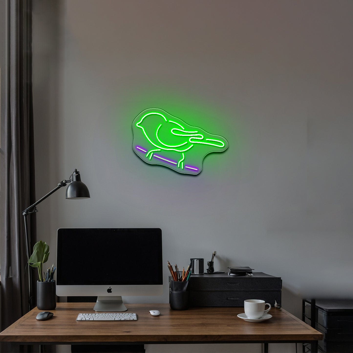 Tit Bird Neon Sign Small Bird Wall Decor Neon Led Lights