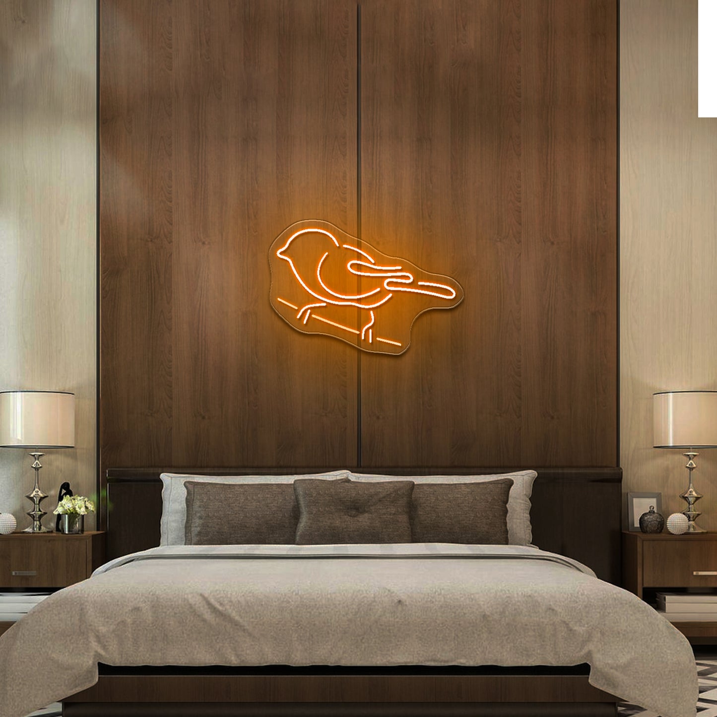 Tit Bird Neon Sign Small Bird Wall Decor Neon Led Lights