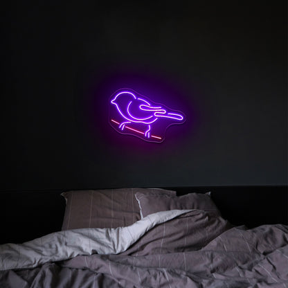 Tit Bird Neon Sign Small Bird Wall Decor Neon Led Lights