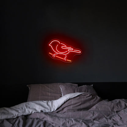 Tit Bird Neon Sign Small Bird Wall Decor Neon Led Lights