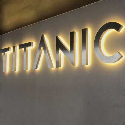 Titanic 3D Backlit Channel Letters Led Light Sign - Shineneon