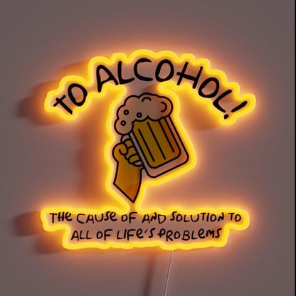 To Alcohol Rgb Led Neon Sign - Shineneon