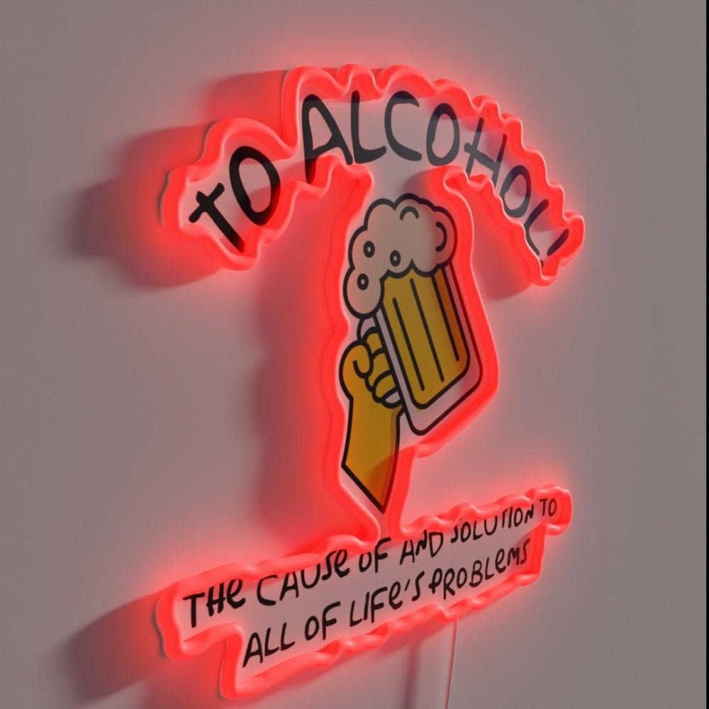 To Alcohol Rgb Led Neon Sign - Shineneon