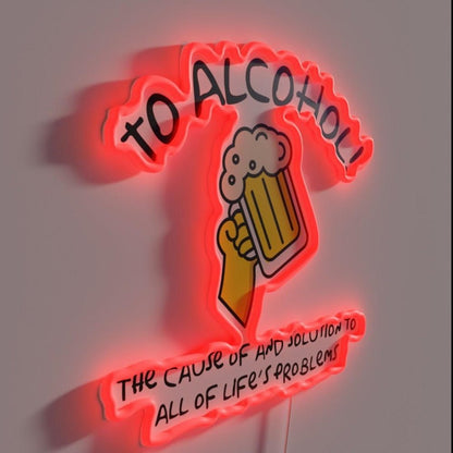To Alcohol Rgb Led Neon Sign - Shineneon