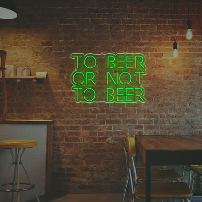 To Beer Or Not To Beer Led Neon Sign | Shineneon