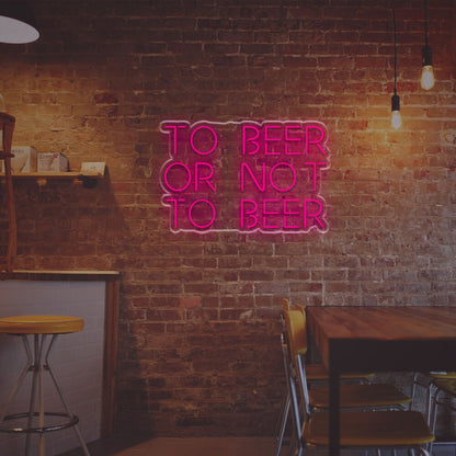 To Beer Or Not To Beer Led Neon Sign | Shineneon
