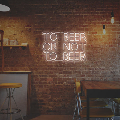 To Beer Or Not To Beer Led Neon Sign | Shineneon