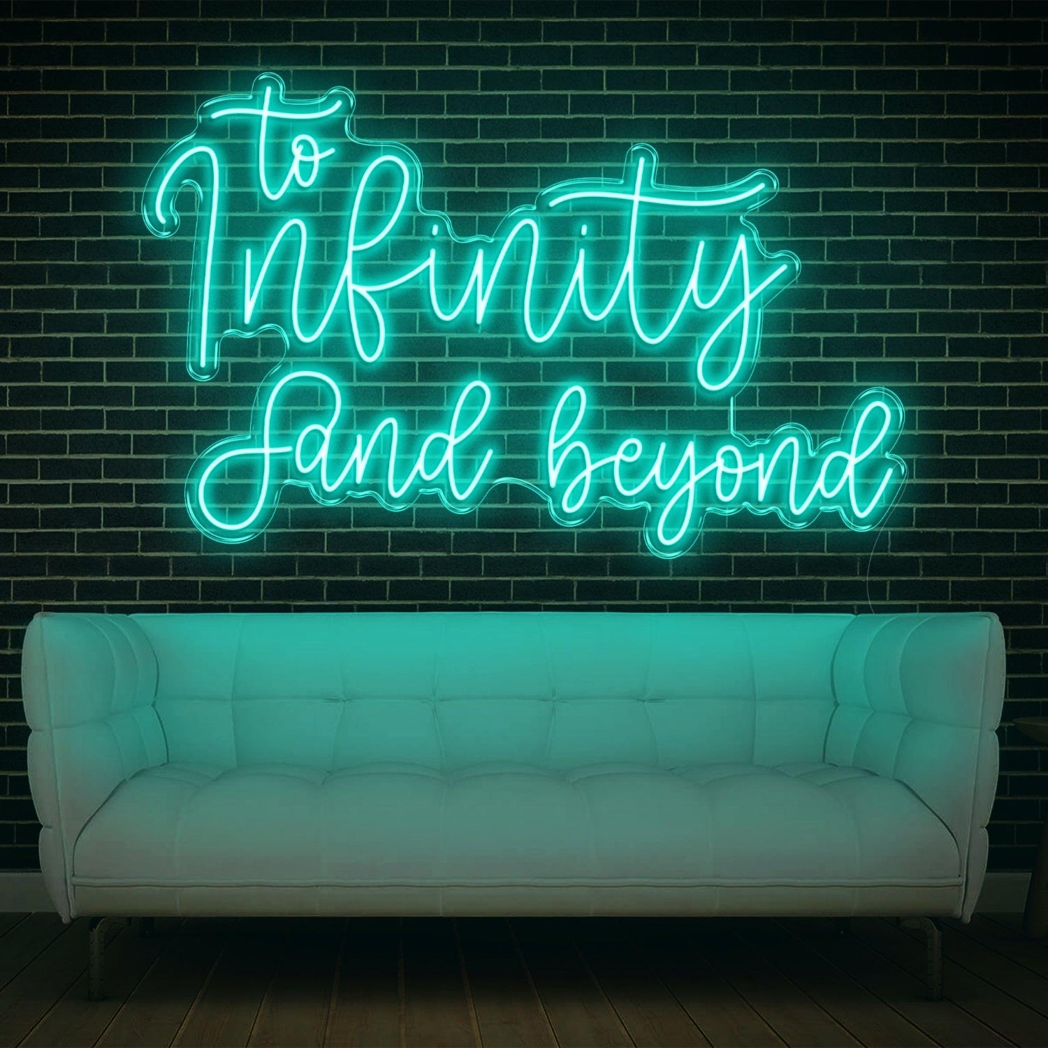 To Infinity And Beyond Yellow Led Neon Sign For Home Cafe Office Decor | Shineneon