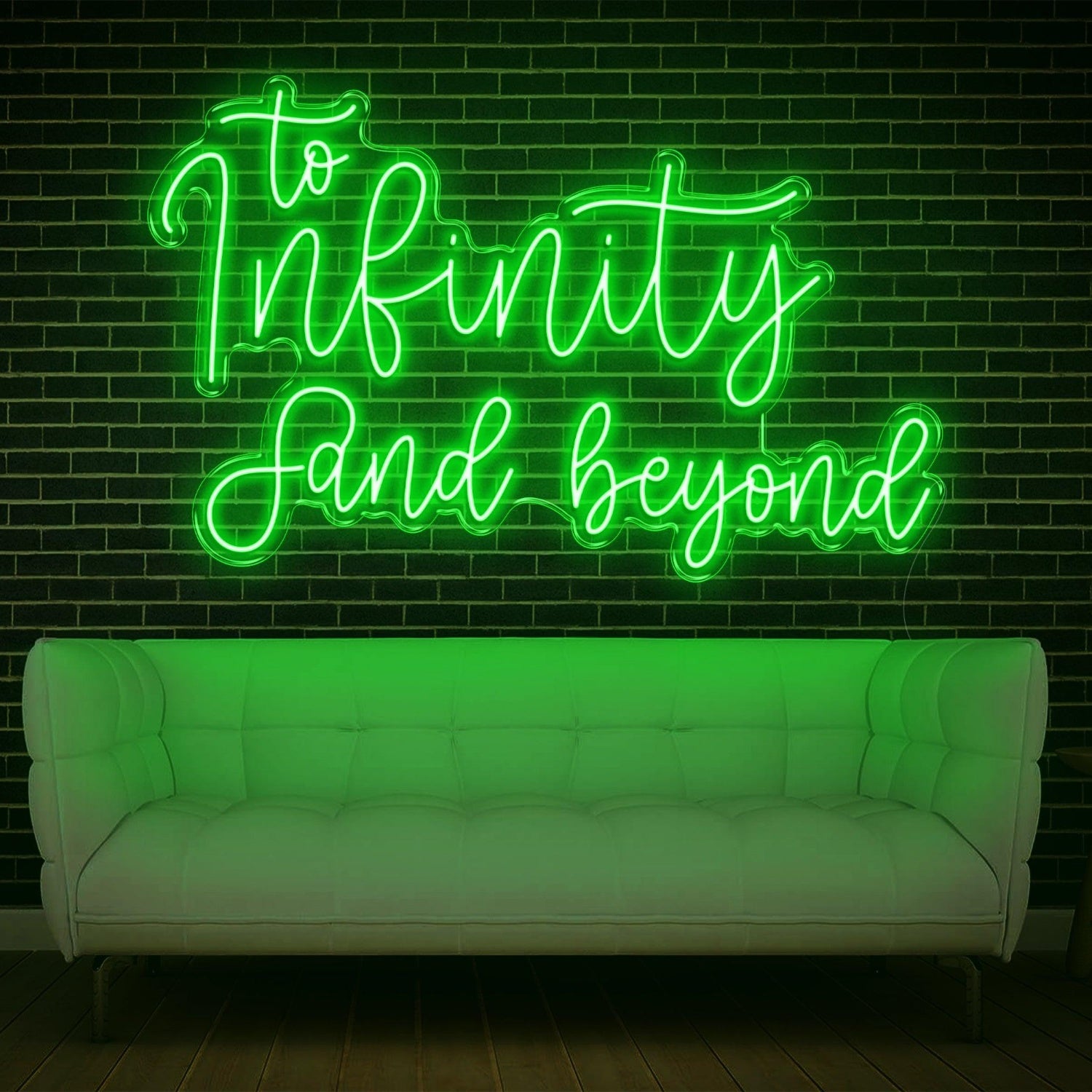To Infinity And Beyond Yellow Led Neon Sign For Home Cafe Office Decor | Shineneon