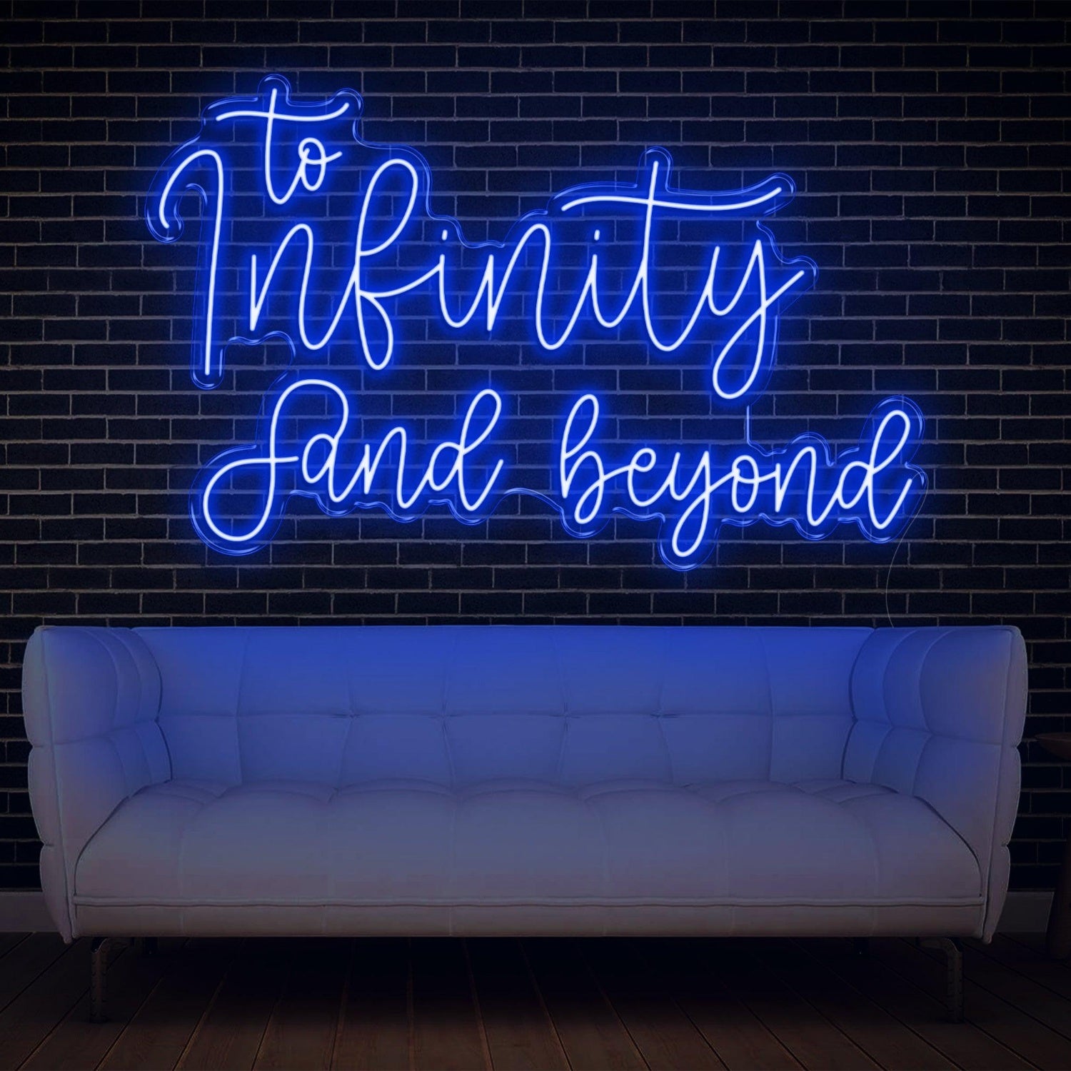 To Infinity And Beyond Yellow Led Neon Sign For Home Cafe Office Decor | Shineneon