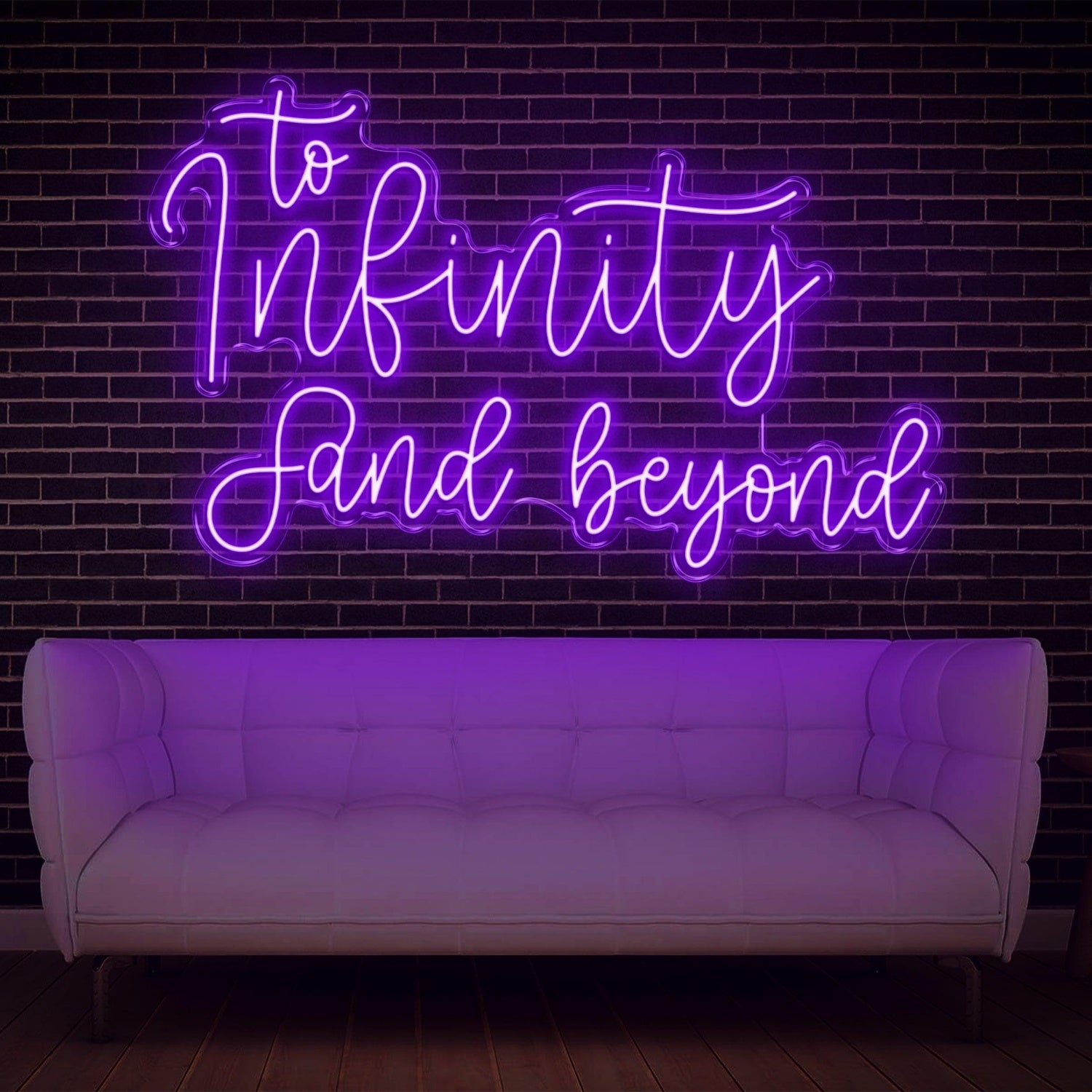 To Infinity And Beyond Yellow Led Neon Sign For Home Cafe Office Decor | Shineneon