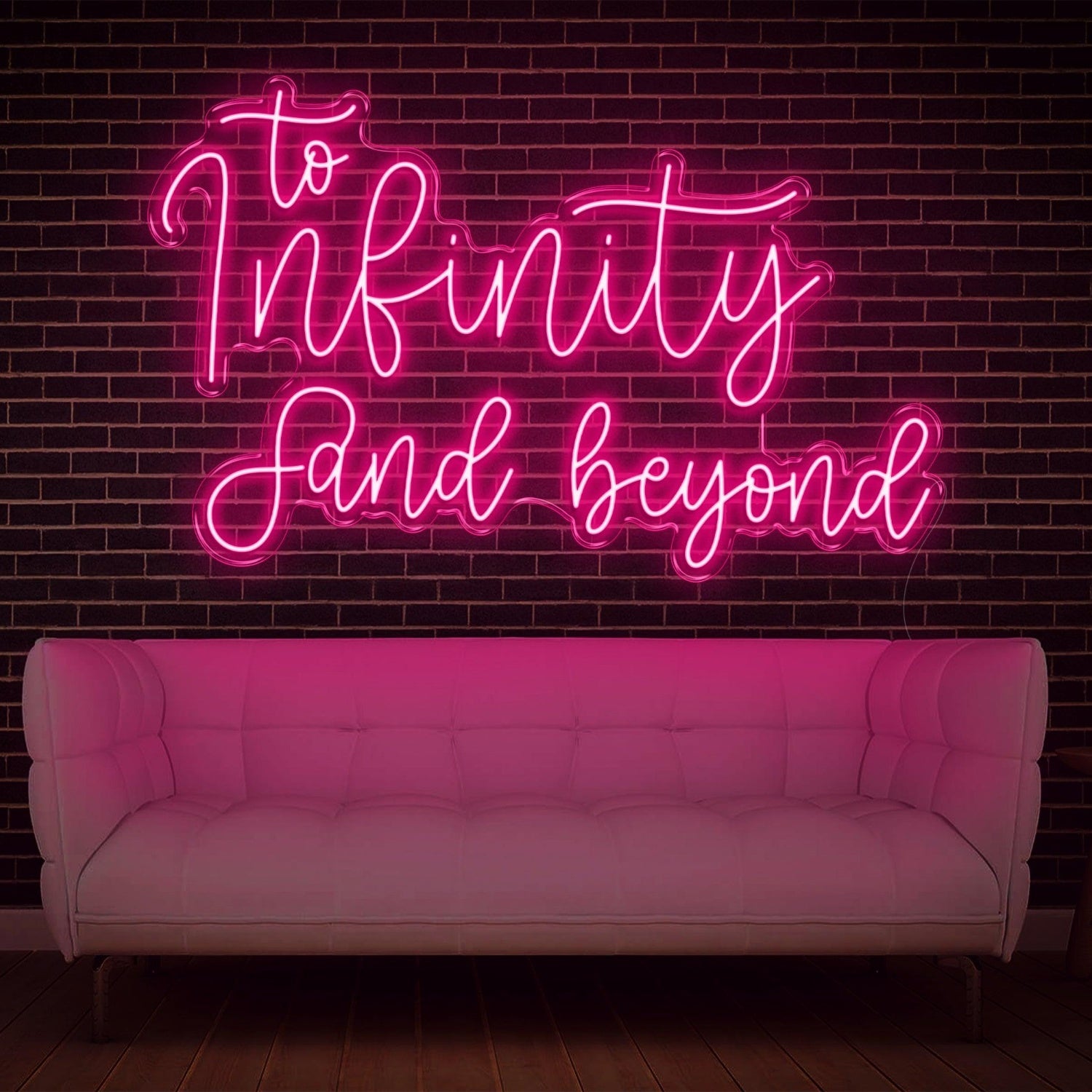 To Infinity And Beyond Yellow Led Neon Sign For Home Cafe Office Decor | Shineneon