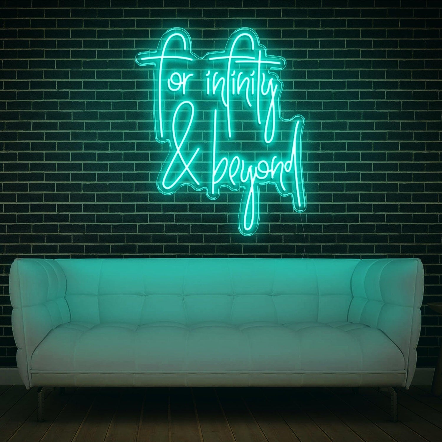 To Infinity Beyond Pink Text Led Neon Sign For Home Decor Cafe Wall Art | Shineneon