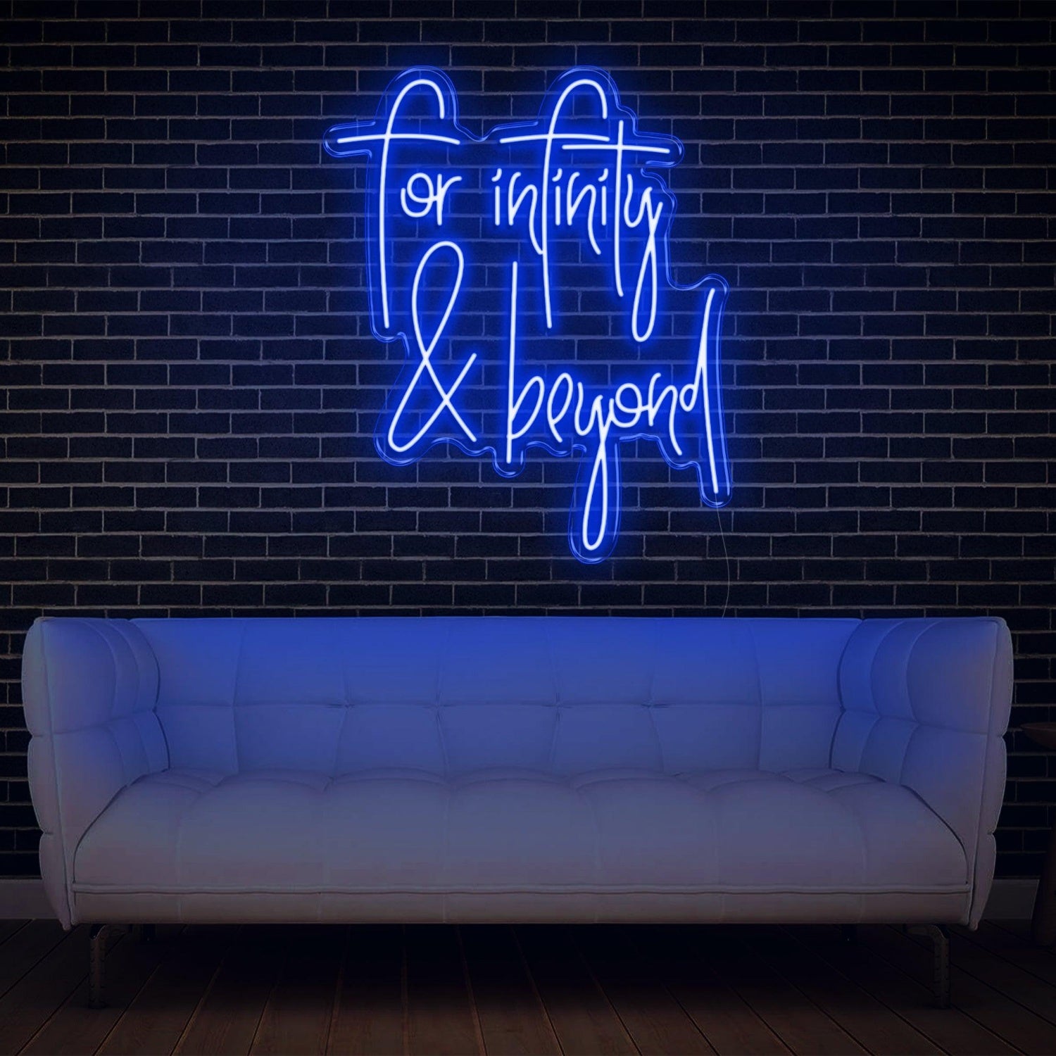 To Infinity Beyond Pink Text Led Neon Sign For Home Decor Cafe Wall Art | Shineneon
