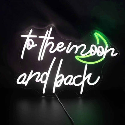 To The Moon And Back Led Neon Sign | Shineneon
