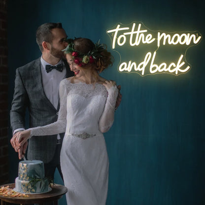 To The Moon And Back Led Neon Sign | Shineneon