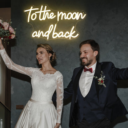 To The Moon And Back Led Neon Sign | Shineneon