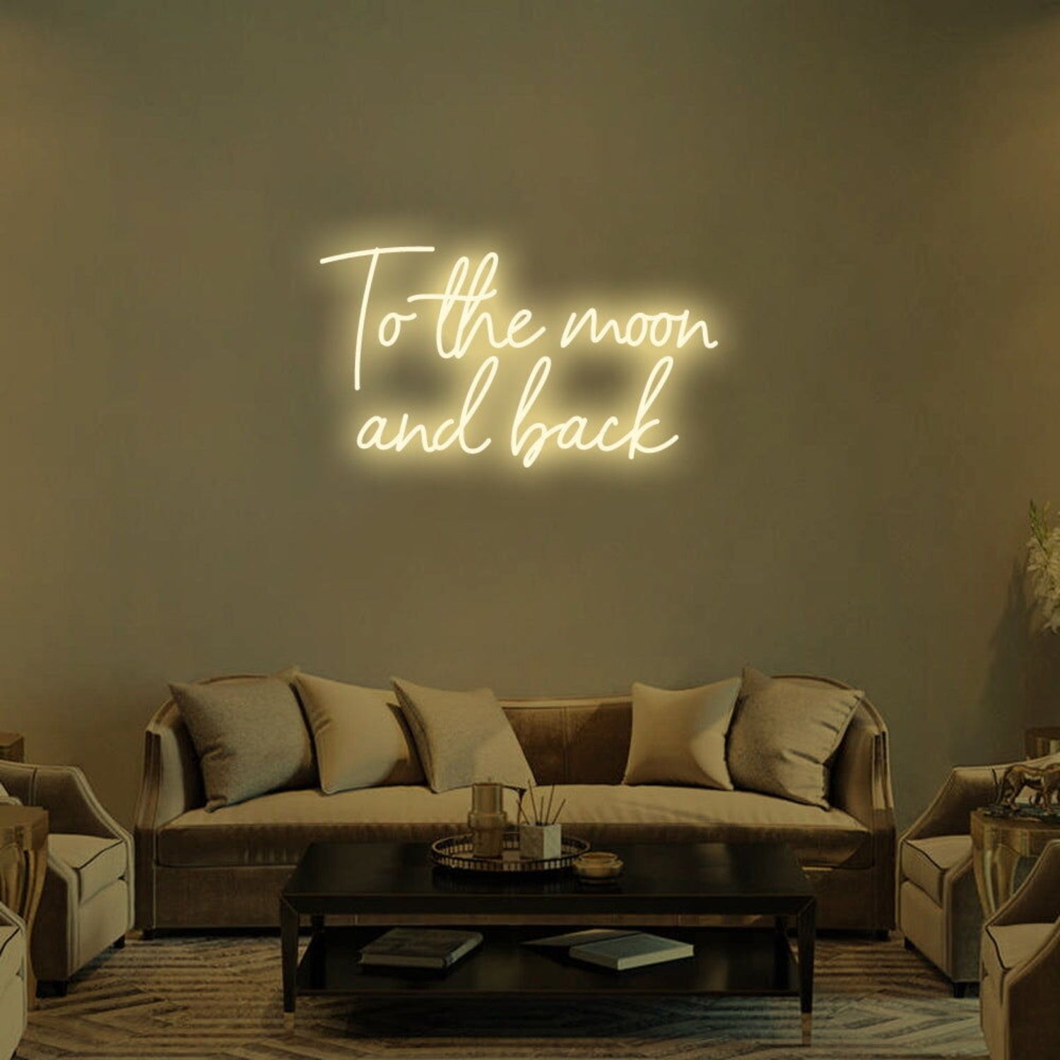 To The Moon And Back Led Neon Sign For Romantic | Shineneon