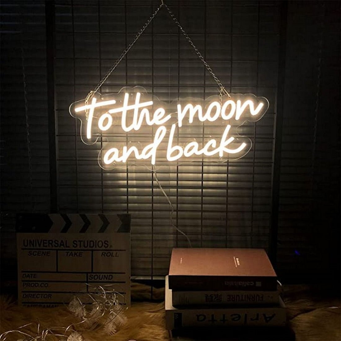 To The Moon And Back Led Sign Business Neon Sign For Room - Shineneon