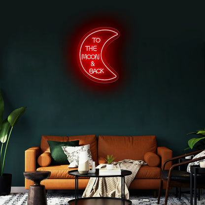 To The Moon And Back Neon Sign Led Wedding Signs - Shineneon