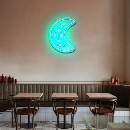 To The Moon And Back Neon Sign Led Wedding Signs - Shineneon