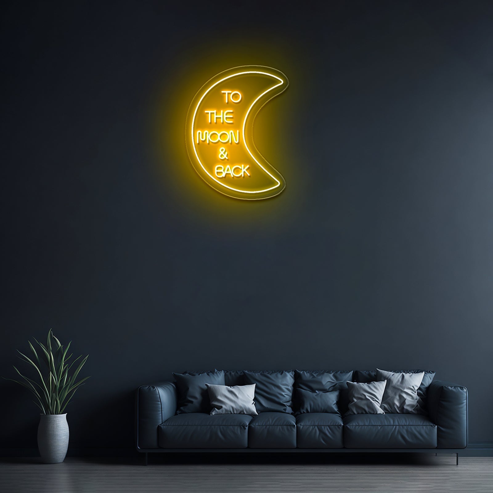 To The Moon And Back Neon Sign Led Wedding Signs - Shineneon