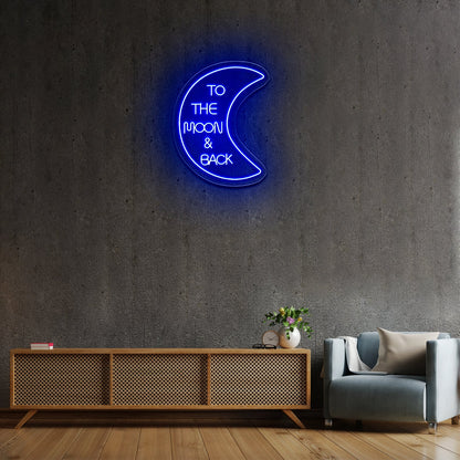 To The Moon And Back Neon Sign Led Wedding Signs - Shineneon