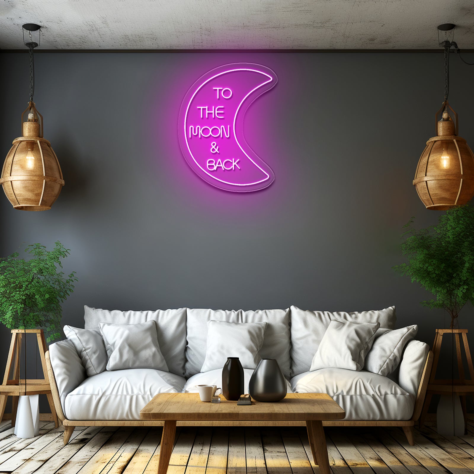 To The Moon And Back Neon Sign Led Wedding Signs