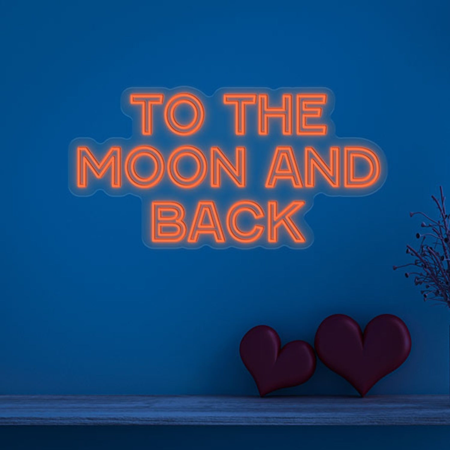 To The Moon And Back Neon Sign Wall Art Decor | Shineneon