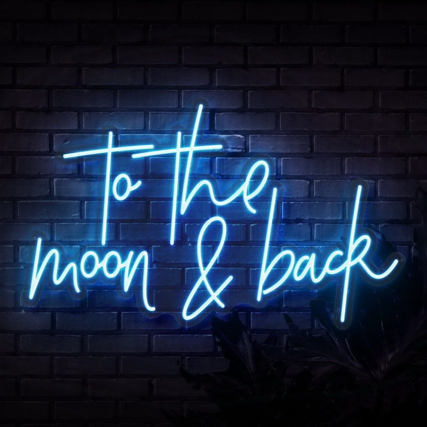 To The Moon And Back Script Neon Sign | Shineneon