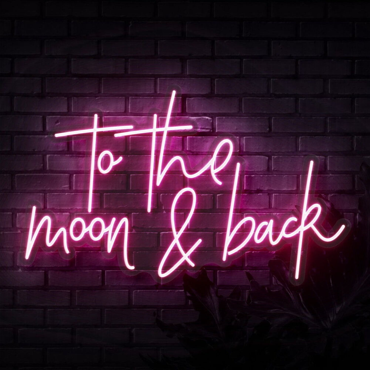 To The Moon And Back Script Neon Sign | Shineneon