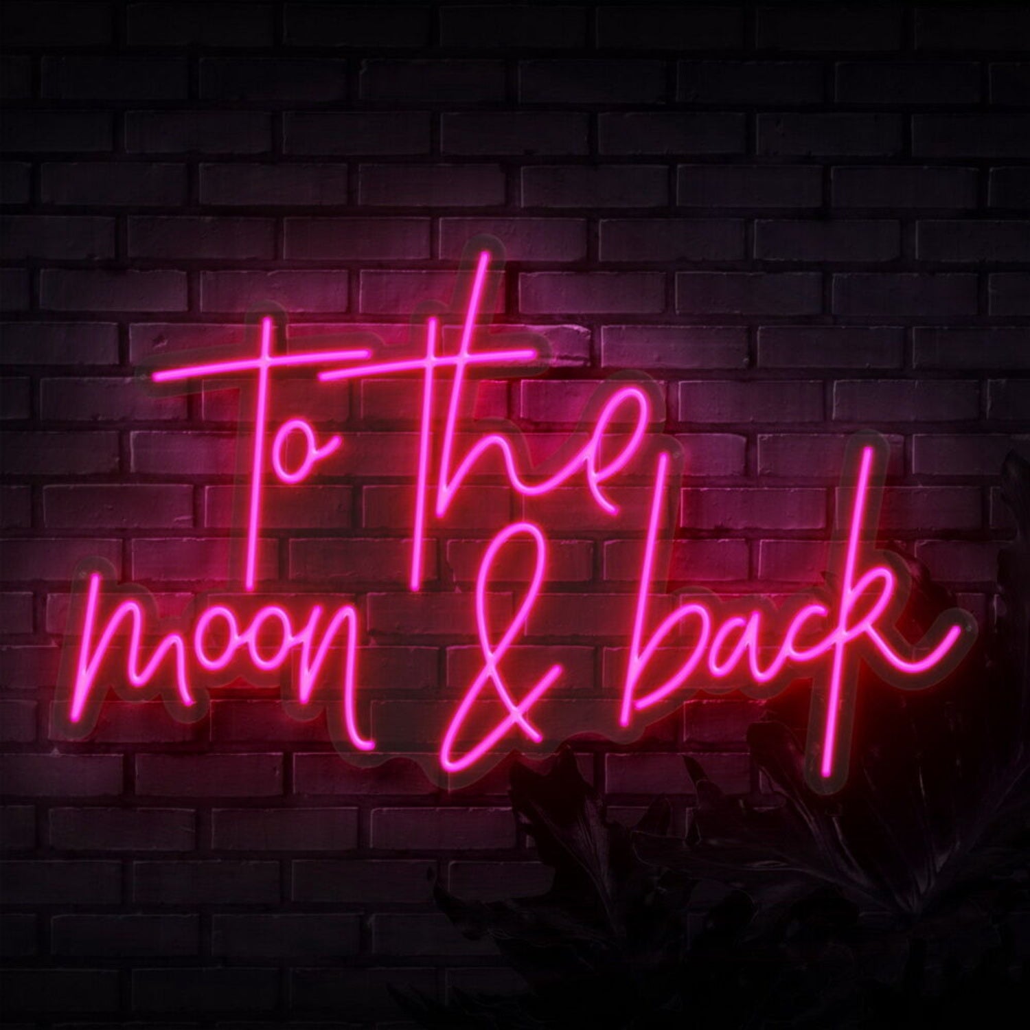 To The Moon And Back Script Neon Sign | Shineneon