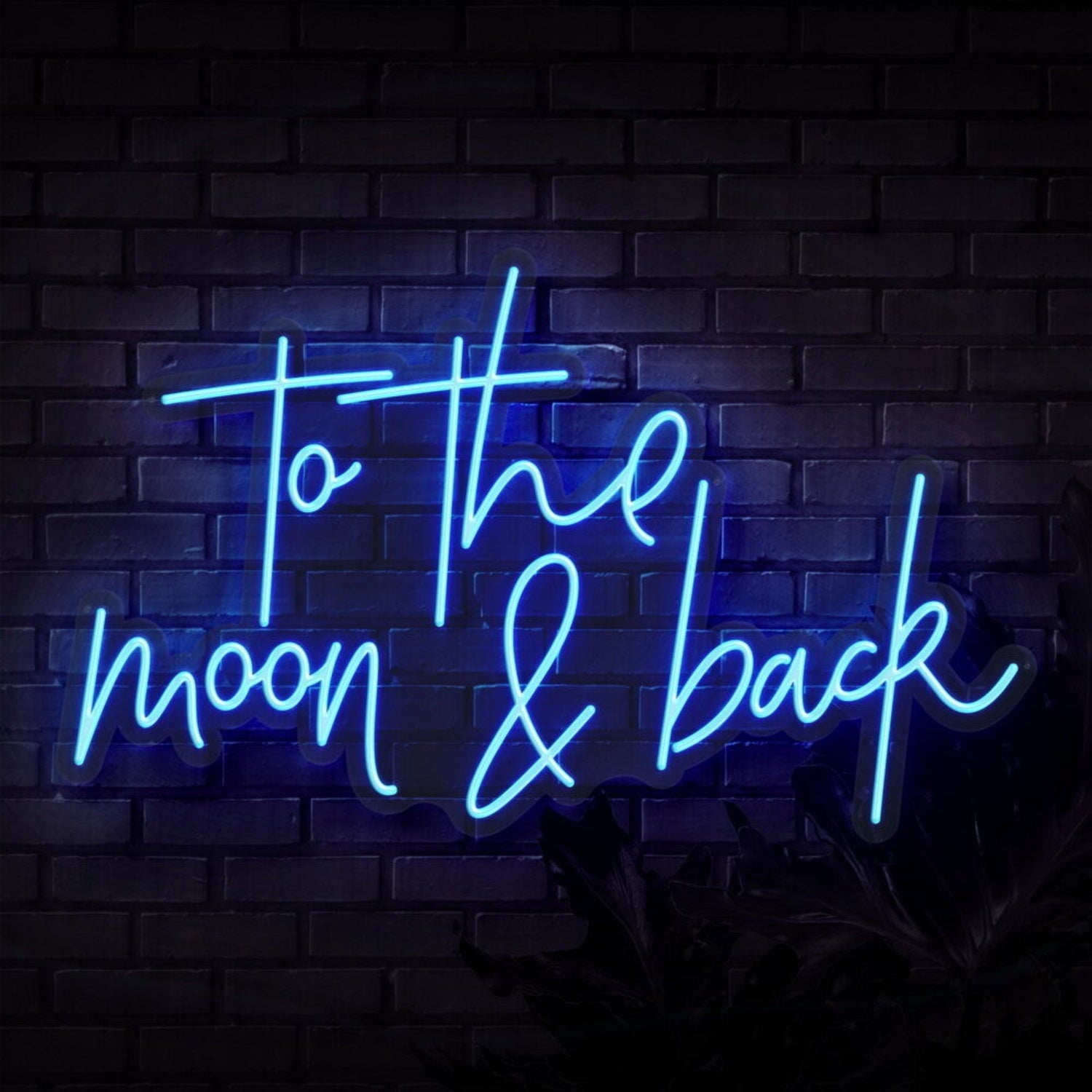 To The Moon And Back Script Neon Sign | Shineneon