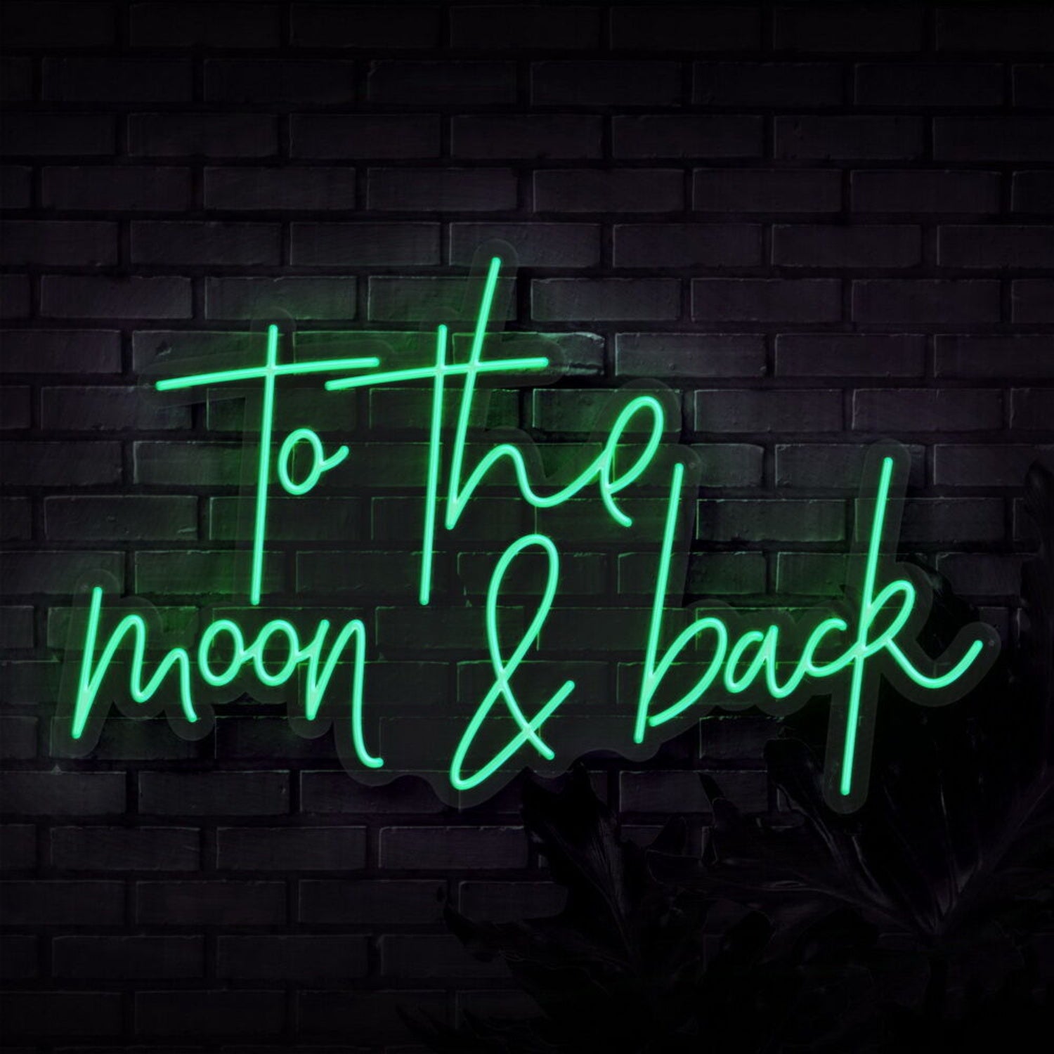 To The Moon And Back Script Neon Sign | Shineneon