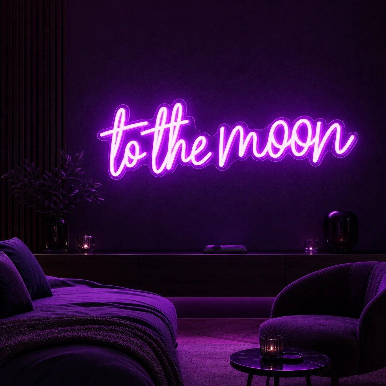 To The Moon LED Neon Sign Garage Man Cave Neon Sign high-converting product image