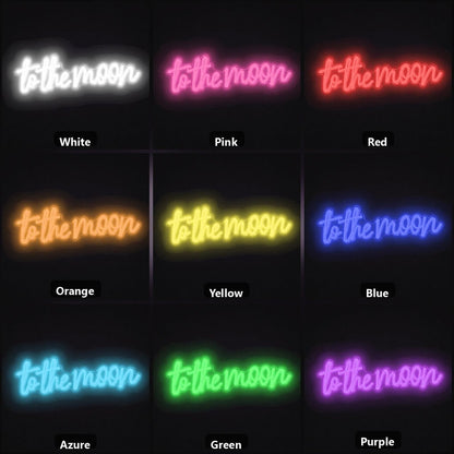 To The Moon LED Neon Sign Garage Man Cave Neon Sign - Shineneon