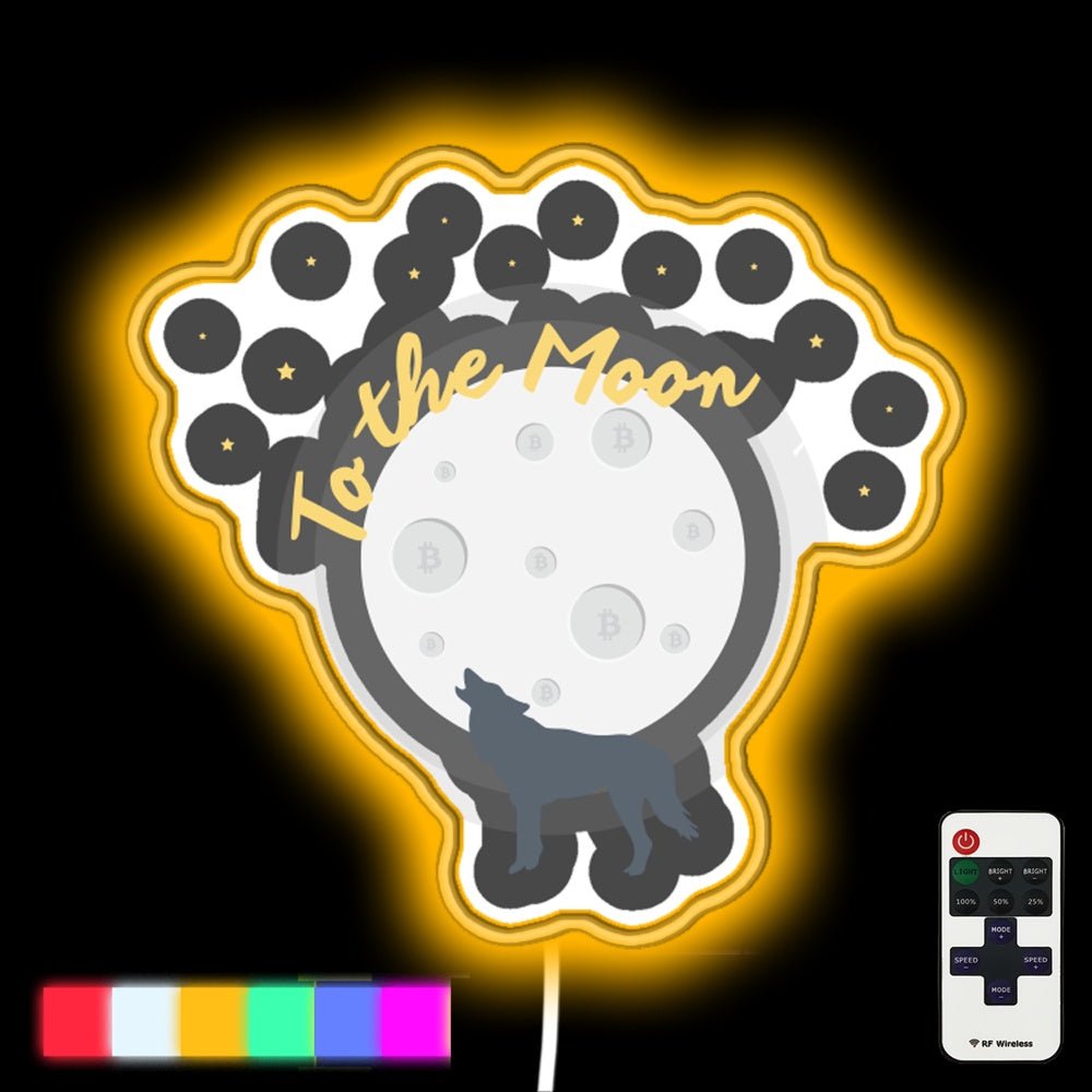 To The Moon Neon Gift Led Neon Sign - Shineneon