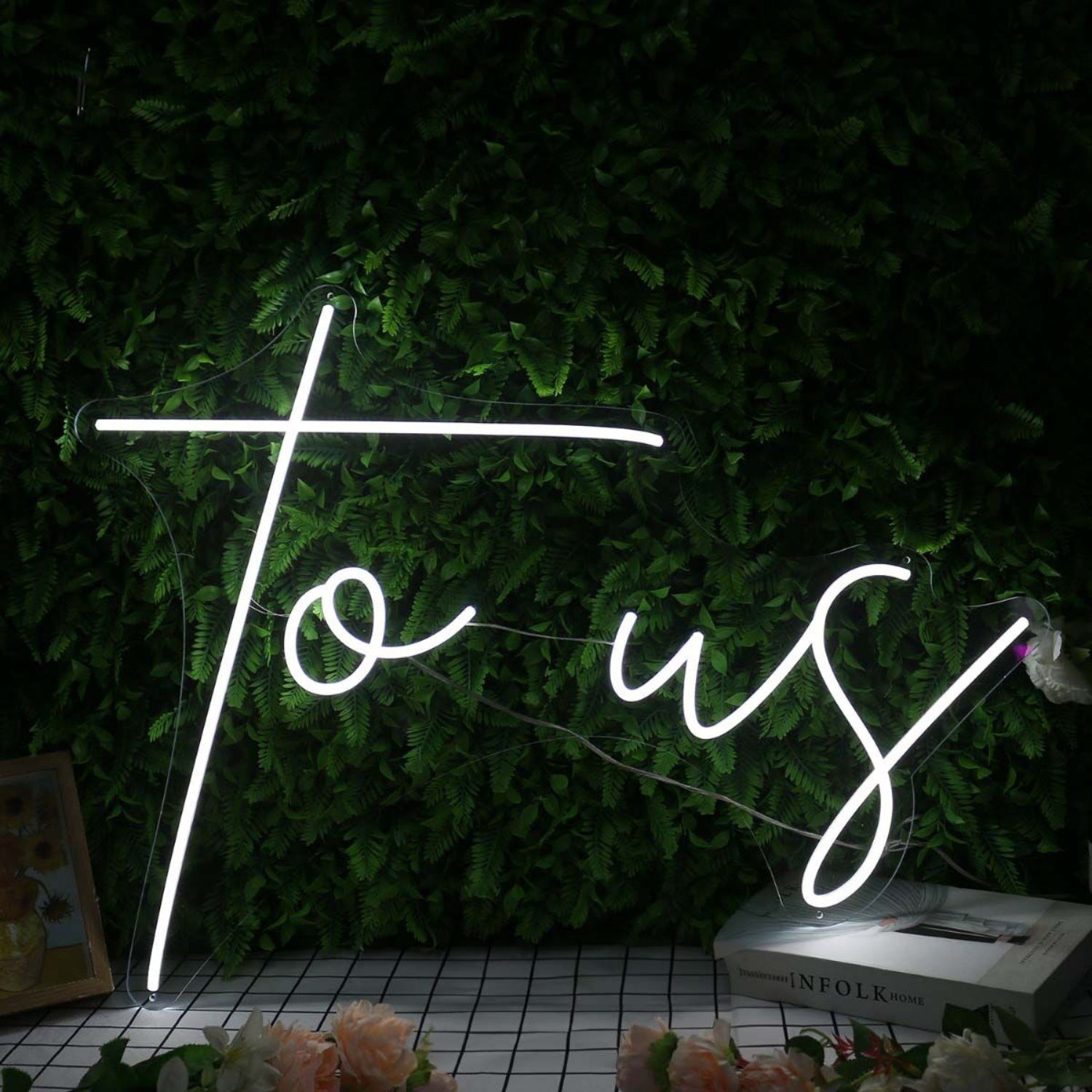 To Us White Led Neon Sign - Shineneon
