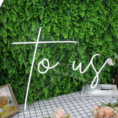 To Us White Led Neon Sign - Shineneon