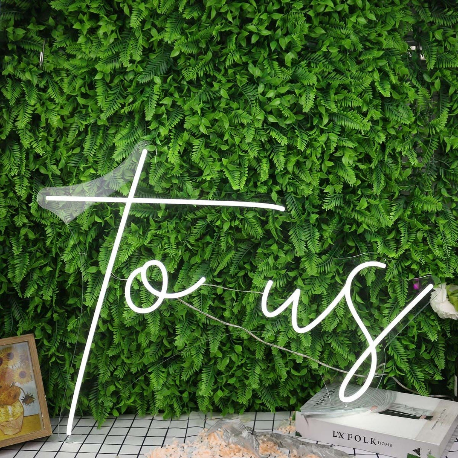 To Us White Led Neon Sign - Shineneon