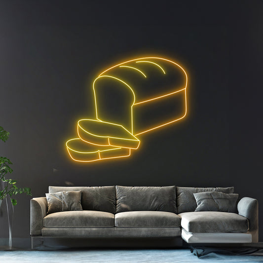 Toast Neon Sign Room Wall Decor