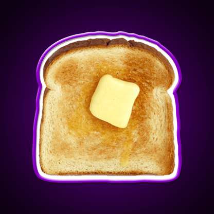 Toast Snack Food Led Neon Sign Rgb Color - Shineneon