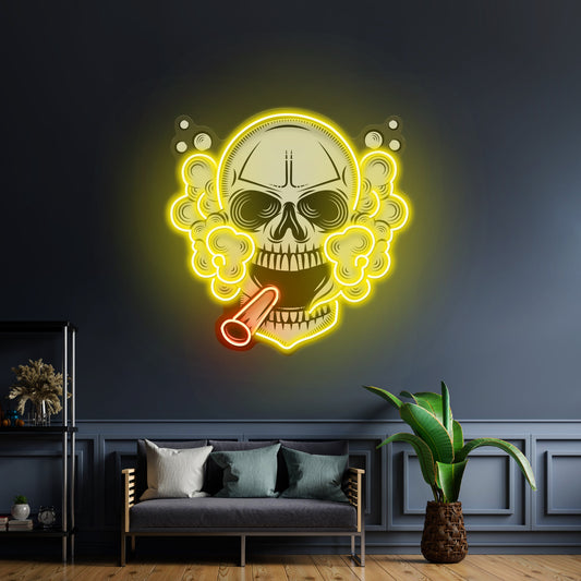 Tobacco Skull Vibe Led Neon Sign Light Custom Led Signs