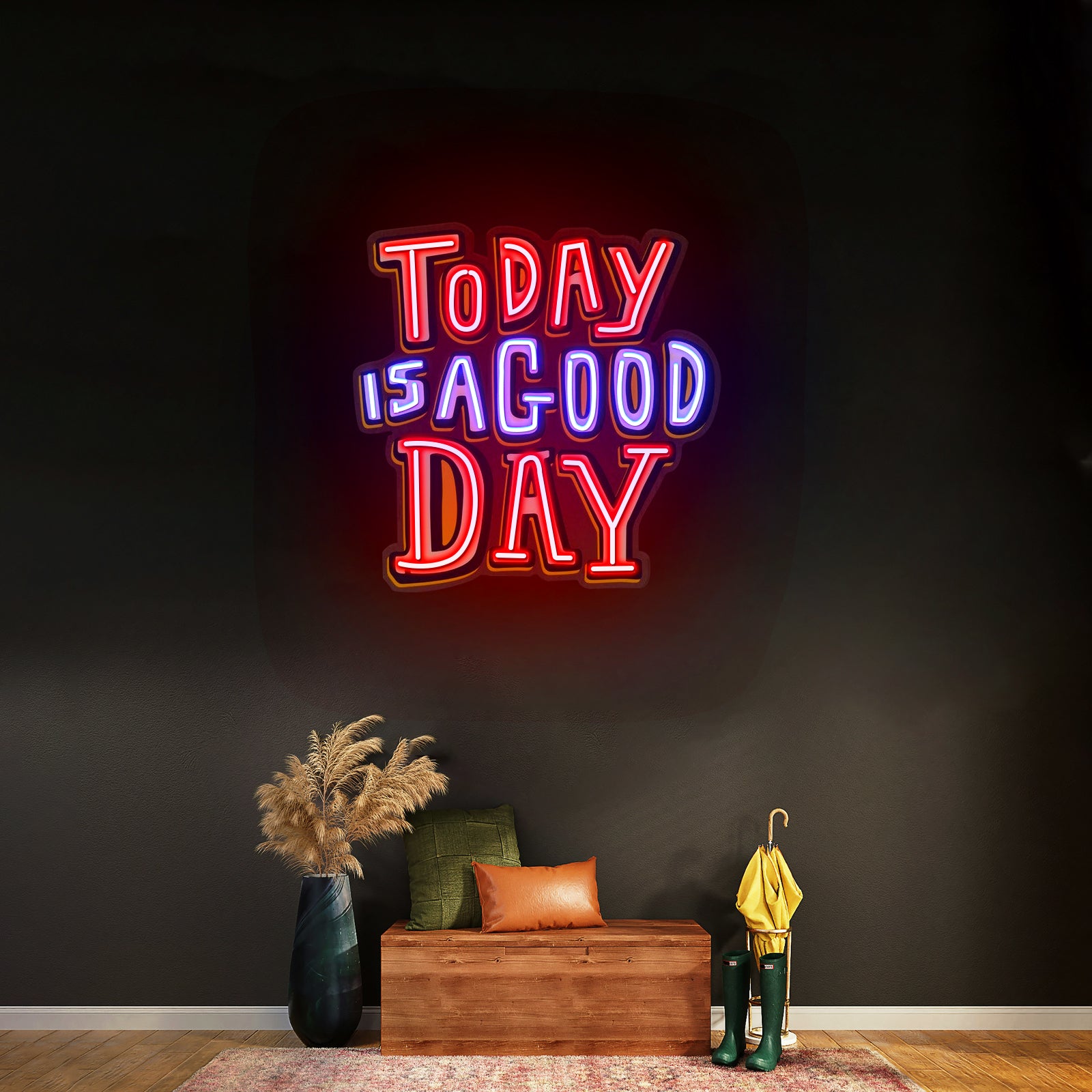 Today Is A Good Day Custom Led Signs Artwork For Sale