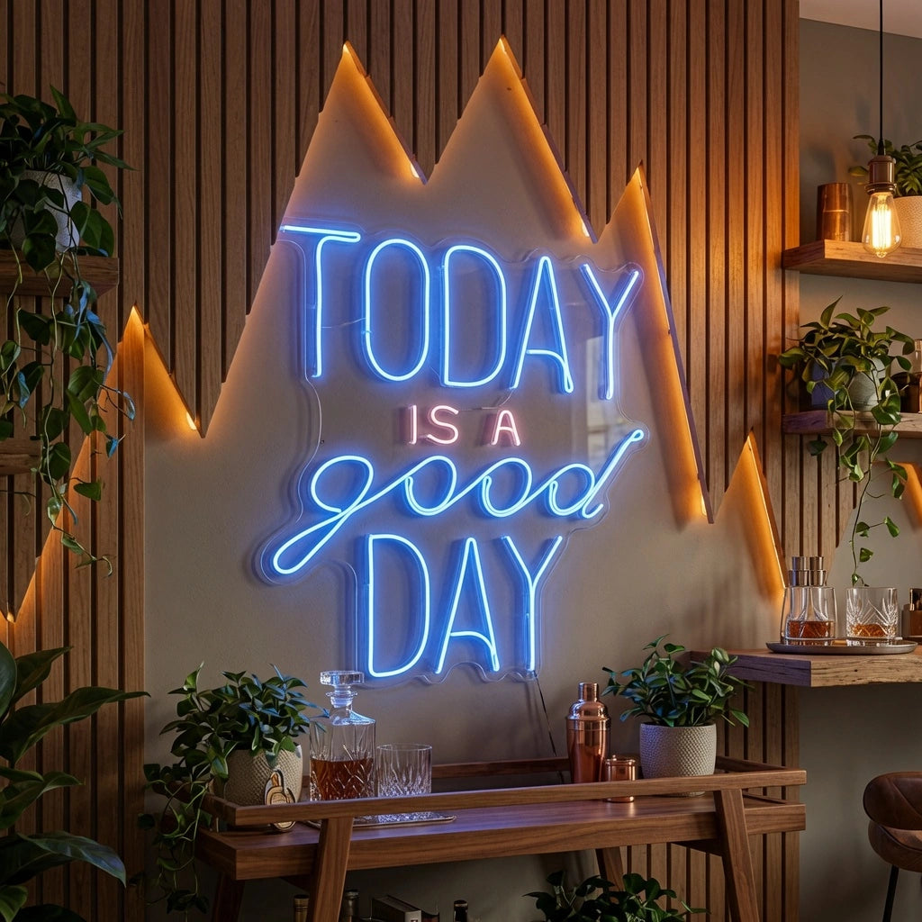 Today Is A Good Day LED Neon Sign Wall Neon Sign - 03 Real Lifestyle Scene