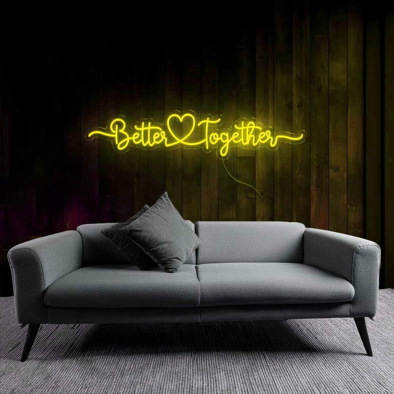 Together Better Together Wedding Quotes Led Neon Sign | Shineneon