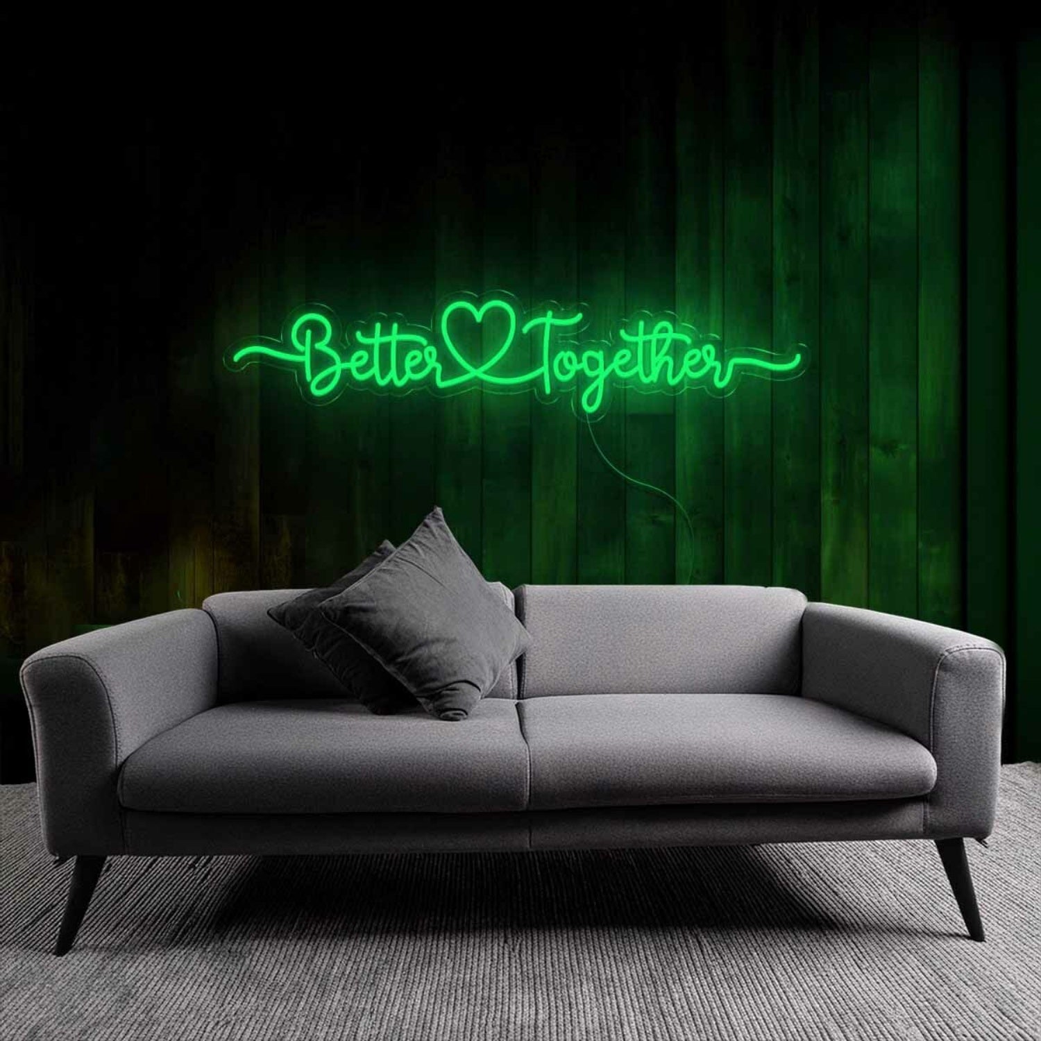Together Better Together Wedding Quotes Led Neon Sign | Shineneon