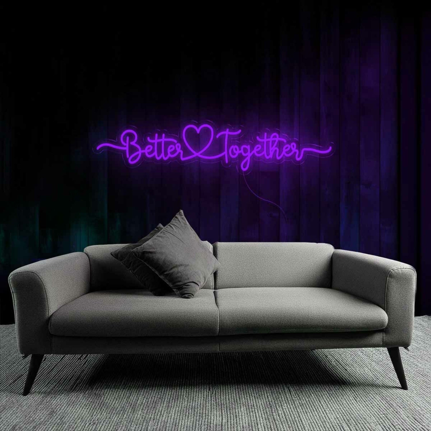 Together Better Together Wedding Quotes Led Neon Sign | Shineneon
