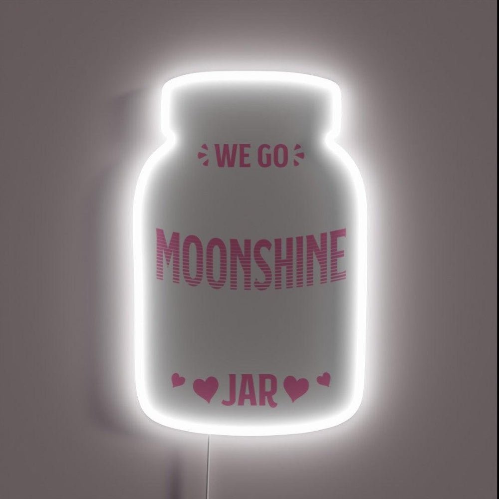 Together Like Moonshine In A Mason Jar Distiller Rgb Led Neon Sign - Shineneon