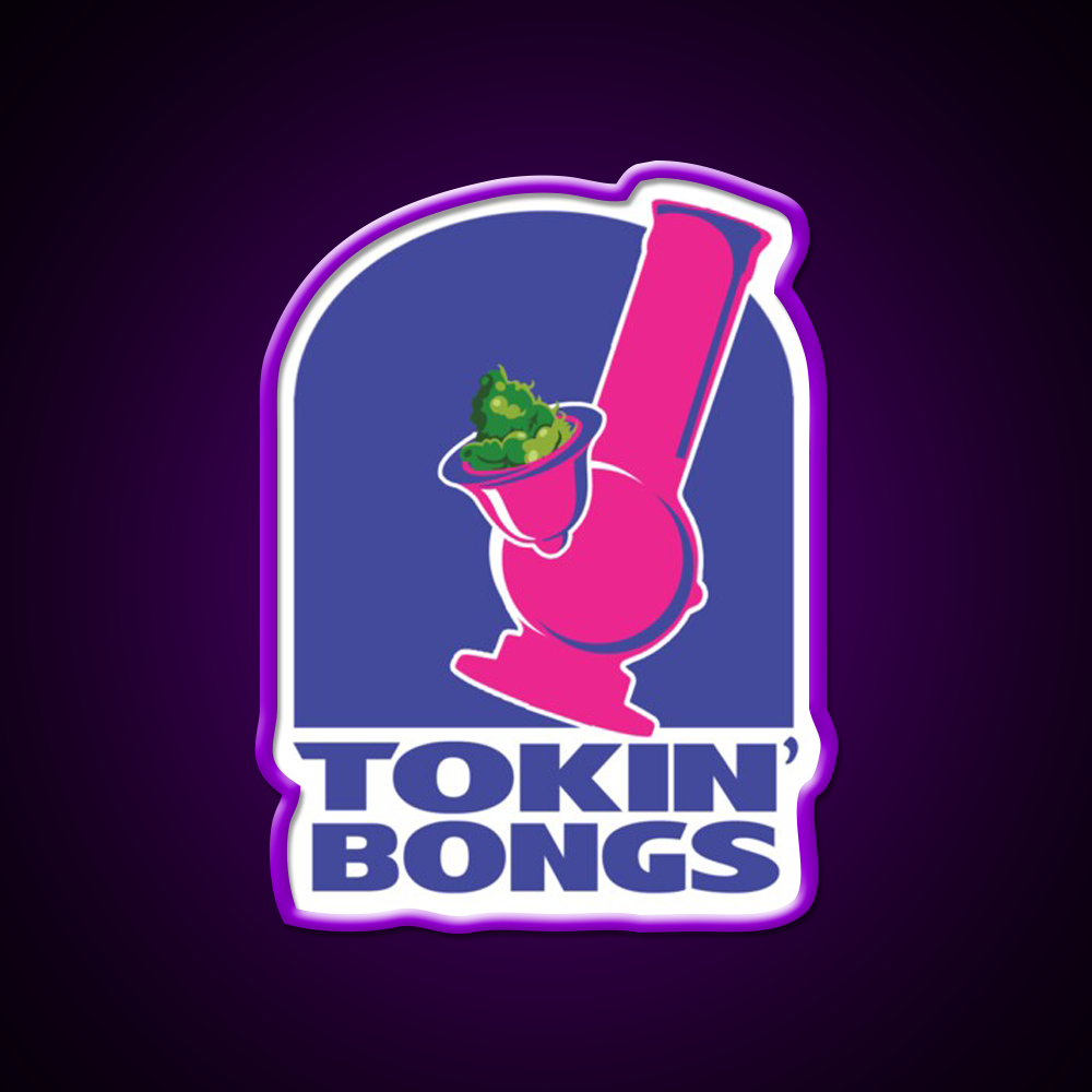 Tokin Bongs Hemp Inspired Green Leaf Led Neon Sign Rgb Color - LED neon sign view 9